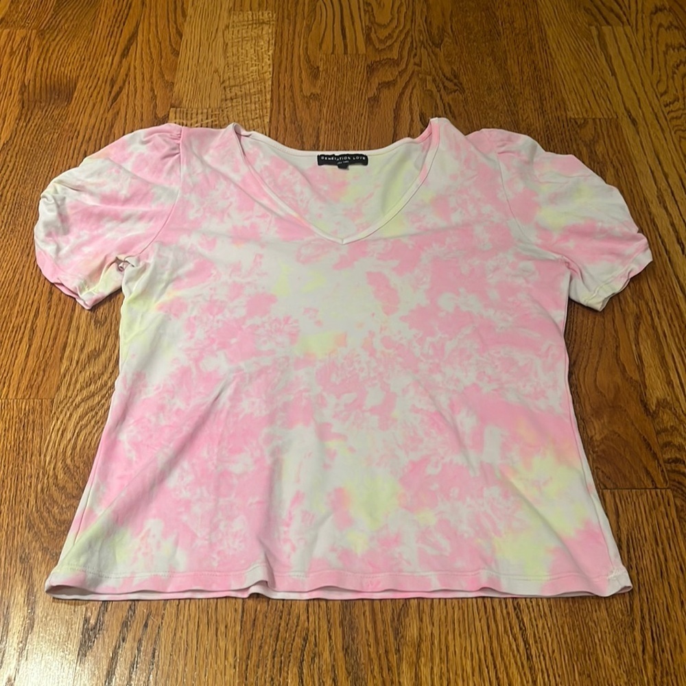 Generation Love Woman’s Tie Dye Short Sleeve Size XS